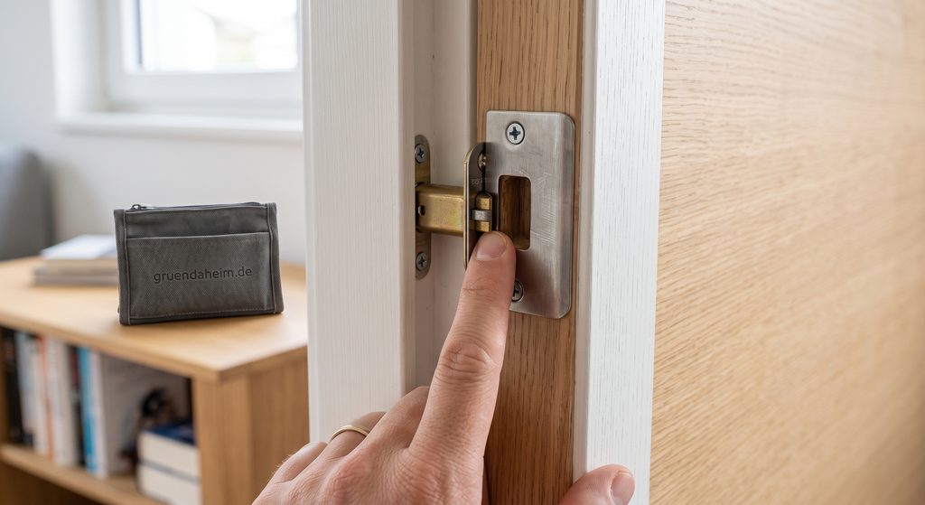 Schließblech einer klemmenden Tür prüfen