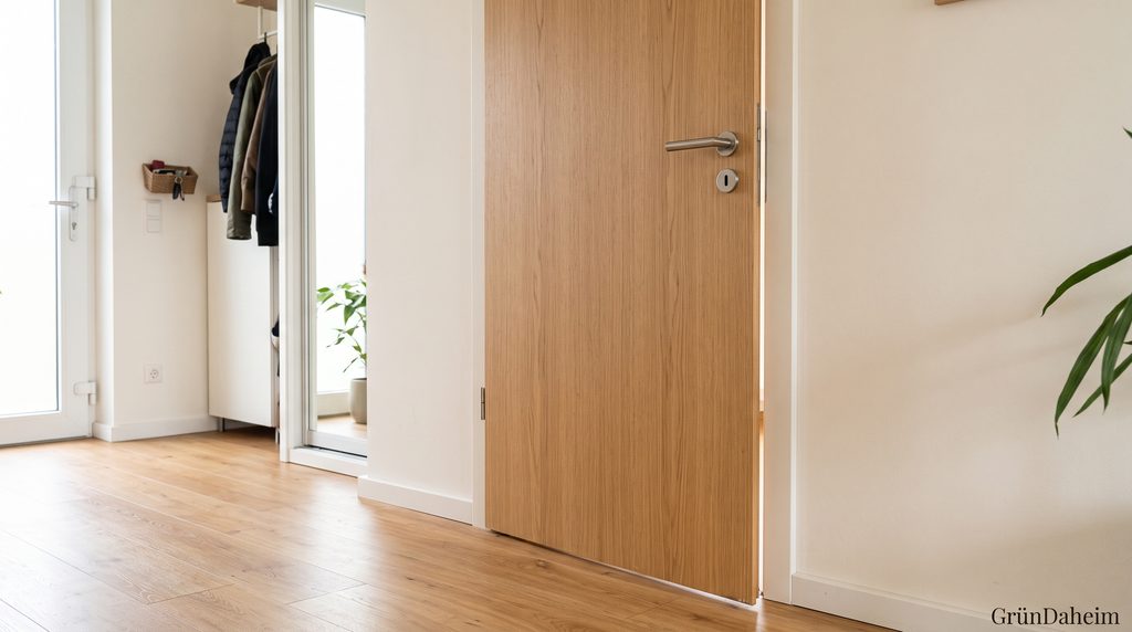 Reibestelle an einer Wohnungstür erkennen