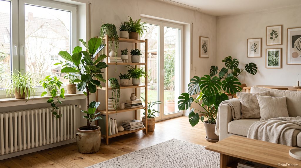 Zimmerpflanzen passend zum Licht im Wohnzimmer